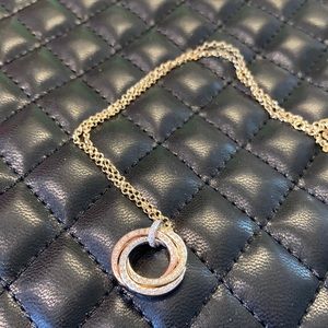 925 Tri Color Charm With CZ Absolutely A Looker